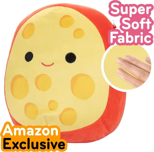 Miniatura 2 de Squishmallows Original 10 Pulgadas Mannon El Queso Gouda De Navidad - Peluche Oficial Jazwares - Animal De Peluche Blando Y Acogedor, Comestible Y