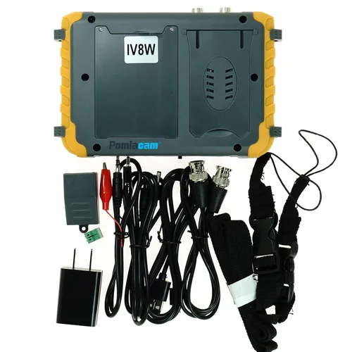 Miniatura 7 de AHD CCTV Monitor Cámara Probador IV8W 5 pulgadas 4-en-1 8MP AHD TVI 8MP CVI CVBS 1080P Coaxial HD Testerr Soporte RS485 PTZ Controlador/UTP Cable