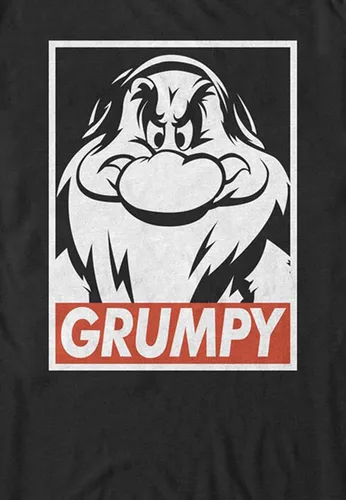 Miniatura 3 de Disney Camiseta estampada para hombre Blancanieves y siete enanos Grumpy, Nieve