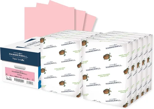 Miniatura 16 de Papel de color Hammermill, papel de impresora color rosado, de 24 libras, 8.5 x 11 - 1 resma (500 hojas) - Fabricado en los Estados Unidos, papel