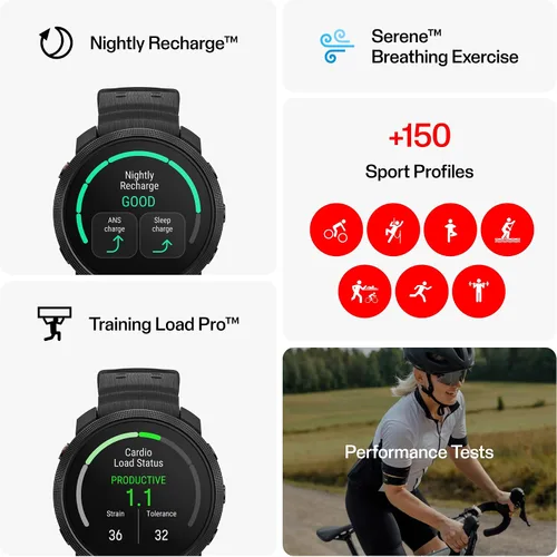 Miniatura 4 de Polar Vantage M3 – Multi-Sport Smartwatch with AMOLED Display, Dual-Frequency GPS, Turn-by-Turn Navigation, Up to 7-Day Battery Life Negro