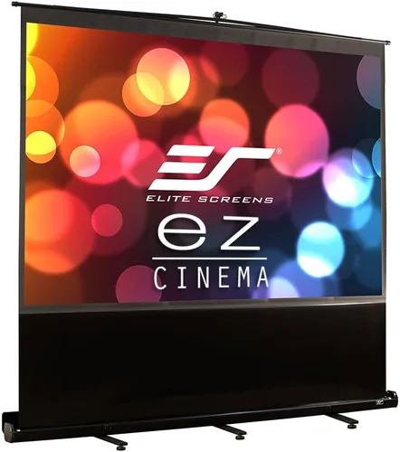 Miniatura 12 de Elite Screens ezCinema 2 pantalla de proyección, 84 pulgadas 16:9, manual de piso con extracción de tijera, portátil para oficina en casa, aula