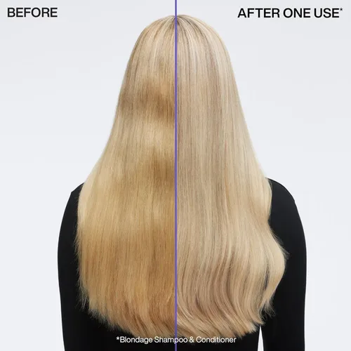 Miniatura 2 de Redken Acondicionador morado de depósito de color rubio Para cabello rubio Neutraliza el latón e hidrata el cabello Con pigmentos violetas