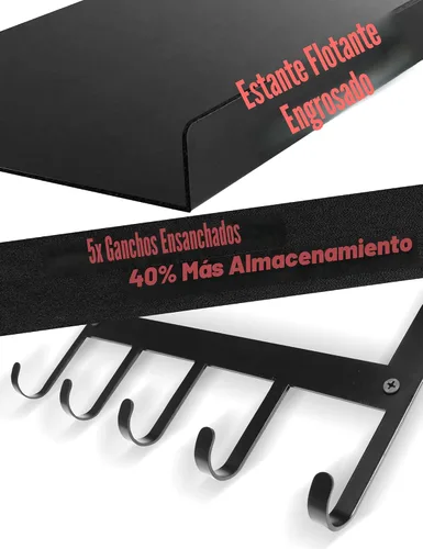 Miniatura 4 de Soporte de pared para esterilla de yoga, estante de almacenamiento de gimnasio en casa con estante flotante superior, 4 niveles para tapete de yoga