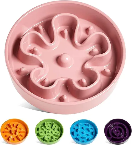 Miniatura 38 de LE TAUCI Cuencos para perros de cerámica de alimentación lenta, cuenco de alimentación lenta de 1.5 tazas para razas pequeñas y medianas, cuenco