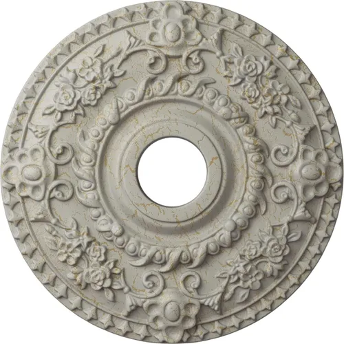 Miniatura 38 de Ekena Millwork CM18RORUS Medallón de techo de rosa, 18.0 in de diámetro exterior x 3.5 in de diámetro interior x 1.4 in de diámetro interior x 1.4