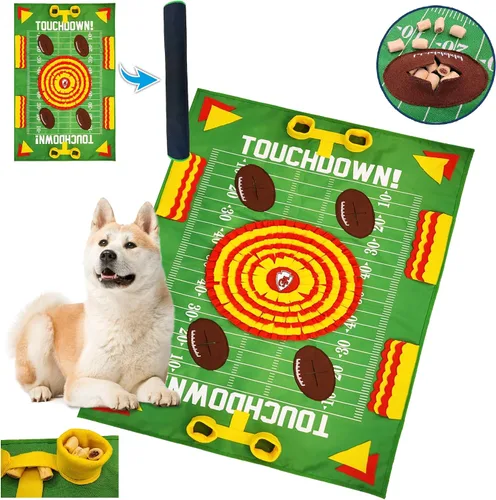 Miniatura 14 de NFL Pittsburgh Steelers - Tapete de olfato para perros, comedero lento interactivo para mascotas, diseño de campo de fútbol, juguete de rompecabezas