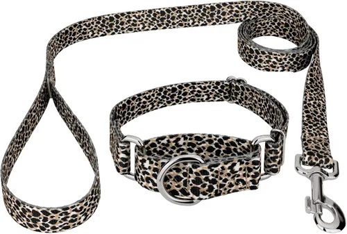 Miniatura 11 de Country Brook Petz - Collar y correa de perro martingala a rayas de tigre de Bengala, colección de estampados de animales con diseños salvajes