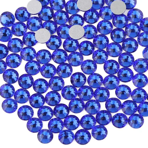 Miniatura 8 de Beadsland 1440 diamantes de imitación de cristal con parte trasera plana, gemas redondas, ámbar, SS3, 0.047-0.055 in
