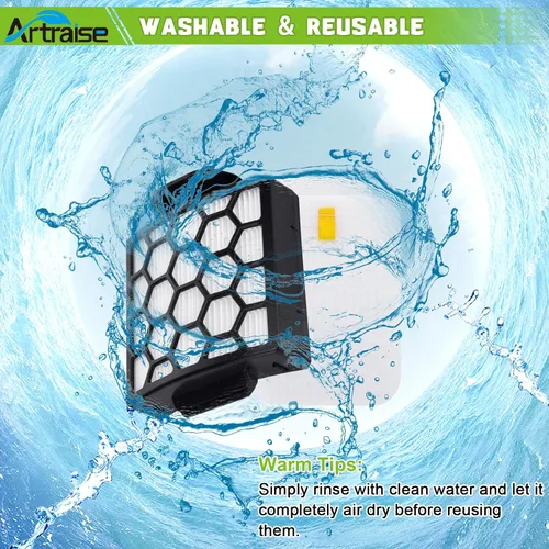 Miniatura 6 de Artraise Filtro de repuesto para Shark NV255 NV251 NV150 NV151 ZU62 ZU62C ZU60 ZU102 ZU51 Navigator Zero-M Cepillo autolimpiante Pet Pro Aspiradora