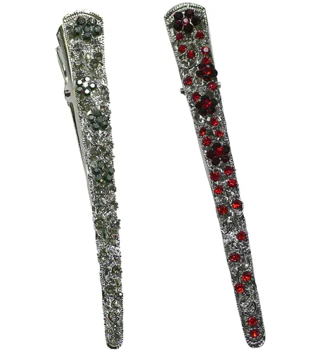 Miniatura 22 de NM110-2-6d1 - Juego de 6 pinzas de metal resistentes para el cabello para mujeres y niñas