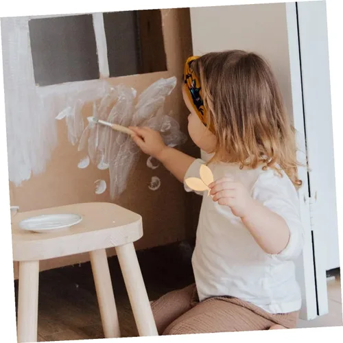 Miniatura 4 de EXCEART Recortes de pescado únicos para decoración de rebanadas de madera, chips de grafiti, 100 piezas de manualidades para niños y niñas y adultos