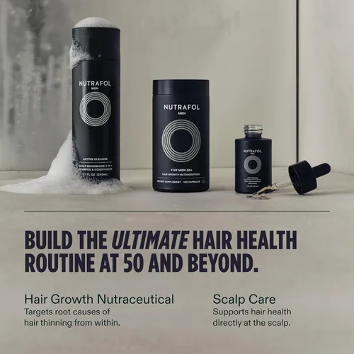 Miniatura 9 de Nutrafol Suplementos para el crecimiento del cabello para hombres de más de 50 años, clínicamente probados para una cobertura visiblemente más