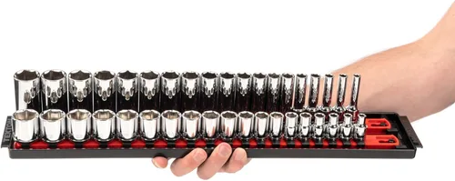 Miniatura 7 de TEKTON SHD91220 - Juego de llaves de vaso de 3/8 pulgadas con rieles de 6 puntos, 68 piezas (1/4-1 pulgada, 6-24 mm)