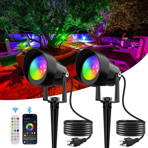 Miniatura 8 de Foco LED para exteriores del atardecer al amanecer, iluminación de paisaje al aire libre con sensor de fotocélula, luces blancas cálidas de 3000 K