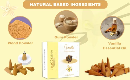 Miniatura 5 de Dhoop - Varilla de incienso 100% natural Hecho a mano orgánico Relajación Positividad Meditación Yoga Purificación Jazmín, Rosa