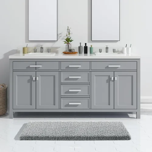Miniatura 78 de Yimobra Alfombra de baño de felpa esponjosa, súper lanuda suave, cómoda, antideslizante, absorbente de agua, alfombra de baño de microfibra que se