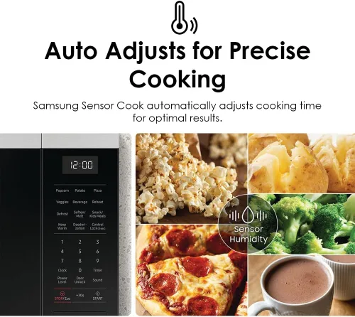 Miniatura 3 de SAMSUNG Horno de microondas para encimera de 1,9 pies cúbicos con cocción por sensor, acero inoxidable, MS19DG8500SRAA