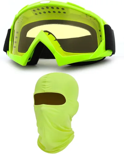 Miniatura 19 de Gafas de motocicleta con máscara facial, resistentes al viento, gafas de esquí de carreras de motocross, gafas protectoras de seguridad