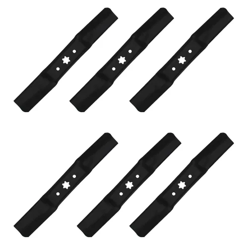Miniatura 4 de RAParts (6) cuchillas de repuesto para cortacésped de repuesto de 17-1/4 pulgadas MTD para Cub Cadet 742-05052A 942-05052A