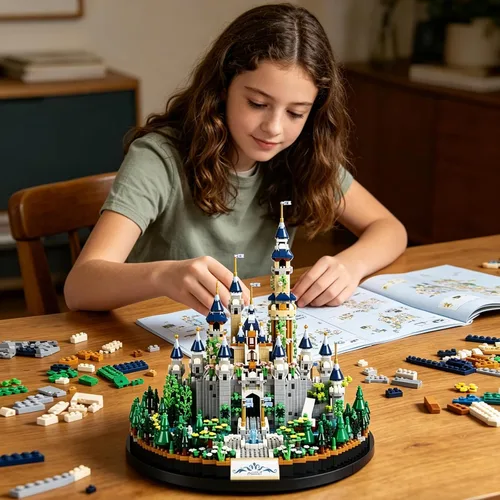 Miniatura 4 de Princess Castle - Juego de micro construcción para adultos, kit de modelo de colección de construcción de arquitectura (no compatible con Lego)
