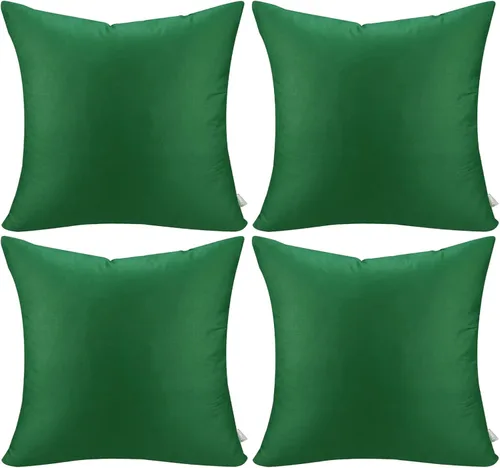 Miniatura 12 de Thmyo - Paquete de 4 fundas de almohada decorativas de 100 % algodón para lumbar, cómodas, sólidas, para Navidad/Halloween, fundas de cojín Blanco