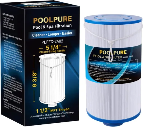 POOLPURE Filtro de spa que reemplaza a Watkins 303279, PFF42TC-P4, 5CH-37, 78460, FC-2402, Lifesmart, Freeflow, AquaTerra, Hydromaster, Grandmaster,