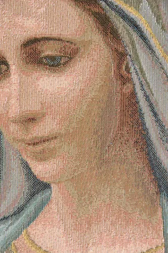 Miniatura 3 de Madonna Di Medjugorie - Tapiz italiano para colgar en pared, 6 pulgadas x 9 pulgadas, algodón/viscosa/poliéster por Raoul Vitale