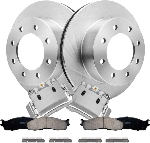 Miniatura 12 de Detroit Axle - Kit de frenos delanteros para Honda Civic 1999-2005 EL 2010-14 Insight Rotores de freno de disco Pastillas de freno de cerámica 1999