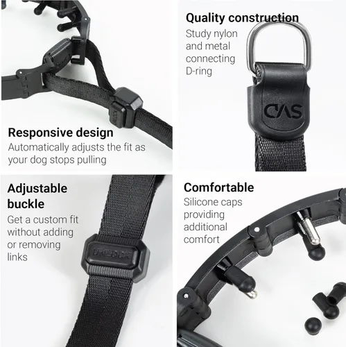 Miniatura 2 de SVD.PET Collar de punta para perro para entrenamiento sin tirones, hebilla de liberación rápida ajustable para perros pequeños, medianos y grandes