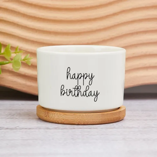 Miniatura 11 de Maceta de Navidad personalizada con nombre de bebé, macetas divertidas de ciervos de Navidad, maceta de cerámica para suculentas con bandeja