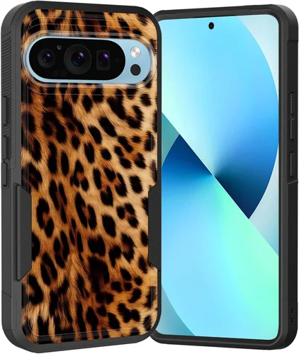 Miniatura 70 de Funda para Pixel 6A, Híbrida de Doble Capa de Servicio Pesado Resistente a Prueba de Golpes PC Duro + Funda Protectora de Silicona Suave para Google
