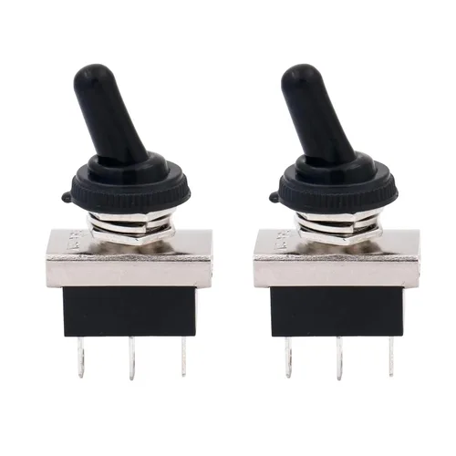 Miniatura 17 de Baomain, interruptor de conmutación SPST con apagado-encendido, 2 clavijas, 12 V 25 A con cubierta impermeable para auto