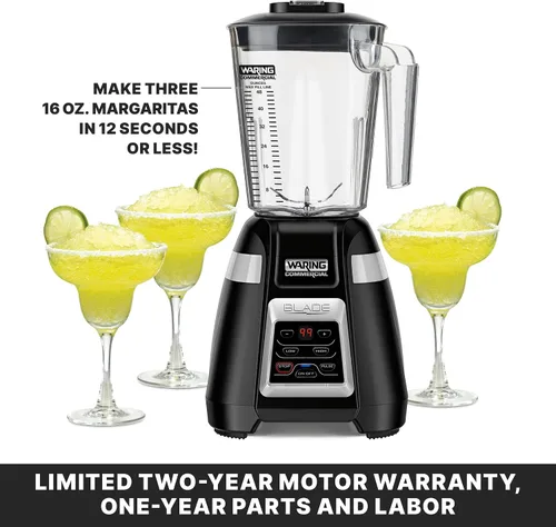 Miniatura 5 de Waring Commercial BB340 Blade - Batidora de 1 HP, teclado de 2 velocidades con pulso y temporizador de cuenta regresiva de 99 segundos, contenedor