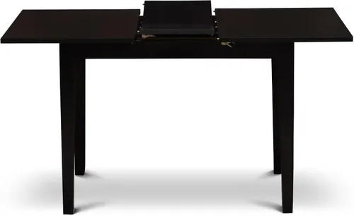 Miniatura 10 de East West Furniture NOAB5-BLK-06 - Juego de comedor de 5 piezas que incluye una mesa de comedor rectangular con hoja de mariposa y 4 sillas Parson