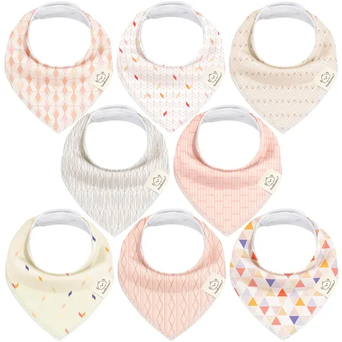Miniatura 38 de KeaBabies - Juego de 8 baberos tipo bandana para bebés, niñas y niños - Baberos de algodón orgánico para babeo y dentición para recién nacidos