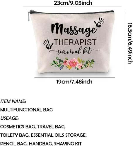 Miniatura 2 de WCGXKO Kit de supervivencia para terapeuta de masaje, bolsa de maquillaje y regalo de graduación, Varios colores, Masajista