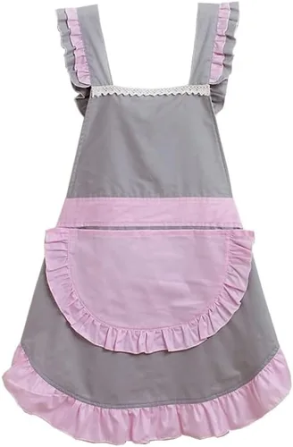 Miniatura 16 de Pañuelo con estampado floral, encantador, vintage, divertido, delantales para mujeres, niñas, pastel, jardín, pintura, delantales, diadema Delantal 7
