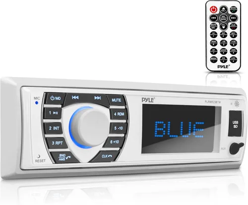 Miniatura 5 de Pyle Altavoces de torre de wakeboard marinos impermeables + paquete estéreo receptor marino Bluetooth Sistema de audio Bluetooth para barco de 300