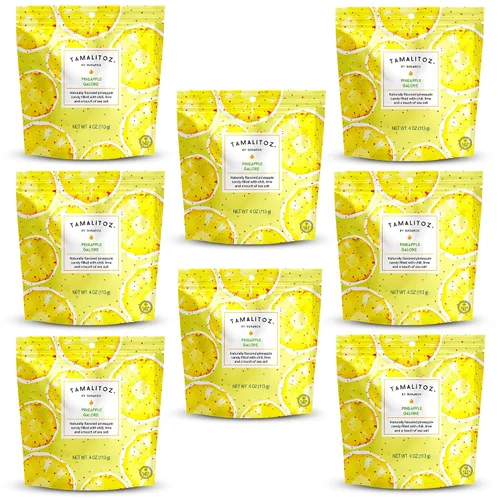Miniatura 9 de Tamalitoz - Mango para masticar labios, caramelo duro mexicano de mango picante relleno de chile, lima y sal marina, caramelo de fruta hecho a mano