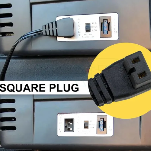 Miniatura 6 de Compresor portátil de ángulo recto de 12 V CC, mini refrigeradores de automóvil, cable de alimentación termoeléctrico universal para automóvil