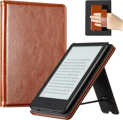Miniatura 44 de CoBak Case for 6" E-Reader - PU Leather Smart Cover with Auto Sleep/Wake & Hand Strap