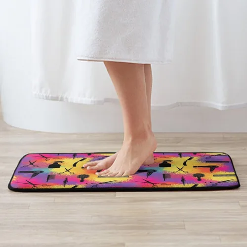 Miniatura 2 de Alfombras de baño suaves y antideslizantes, herramientas de peluquería y peluquería, tapete absorbente para puerta de entrada exterior, tapete