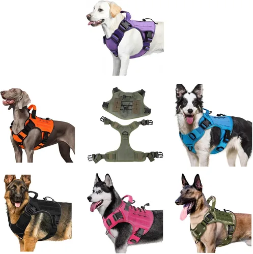 Miniatura 2 de AntiEscape Dog Harness for Large Breeds Padding Reflective Adjusting Chest Strap Pet Walking Gear for Outdoor Activity Dog Harness with Ergonomic