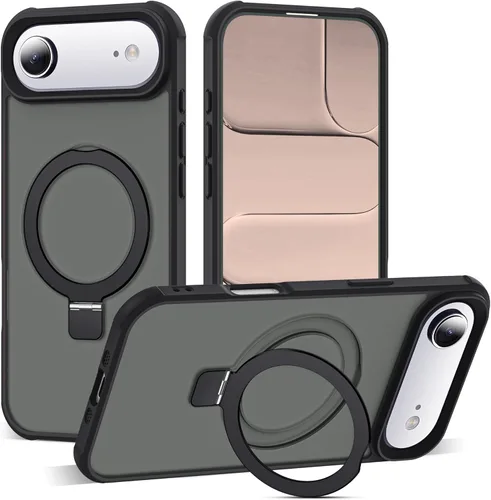 Miniatura 126 de SKYLMW – Funda compatible con iPhone 12 Pro Max y iPhone 13 Pro Max con soporte magnético invisible tipo anillo, fundas translúcidas para teléfonos