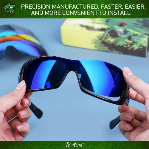Miniatura 7 de Acefrog 4 pares de lentes polarizados de repuesto para gafas de sol Oakley Jaw-breaker OO9290, ajuste perfecto, inastillables, antiarañazos, paquete