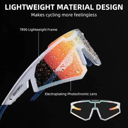 Miniatura 5 de ROCKBROS Photochromic Sports Sunglasses UV Protection for Men Women Cycling