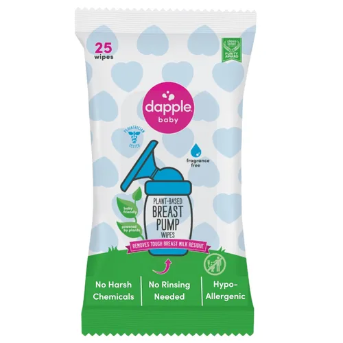 Miniatura 10 de Dapple Toallitas extractoras de leche para bebés, alimentadas por plantas, hipoalergénicas, eliminan los residuos de leche, sin enjuague, sin