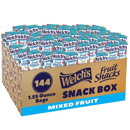 Miniatura 6 de Goldfish and Welch's Snacks de frutas para el regreso a la escuela, 1 caja de paquetes de bocadillos de queso cheddar Goldfish (20 unidades) y 1