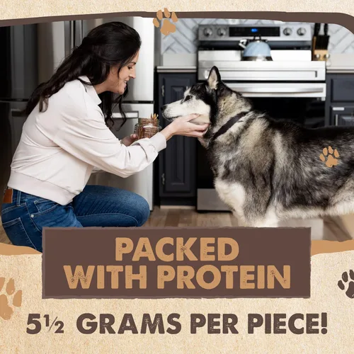 Miniatura 5 de Mighty Paw Naturals Chicken Jerky Dog Treats Cecina de pollo para razas pequeñas, medianas y grandes. Golosinas naturales para perros. Golosinas